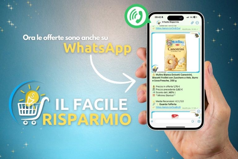 Il Facile Risparmio porta le sue offerte su WhatsApp